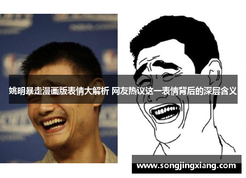 姚明暴走漫画版表情大解析 网友热议这一表情背后的深层含义